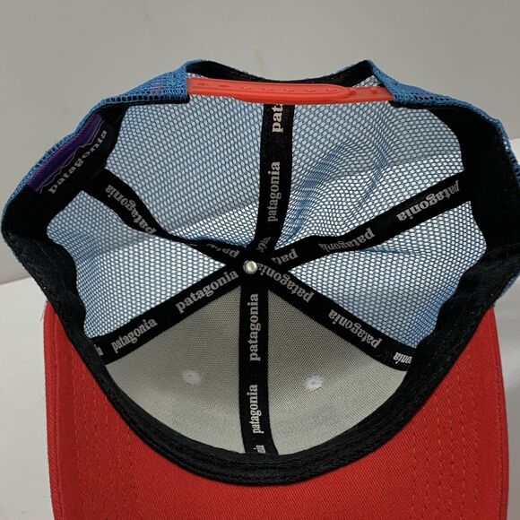 Patagonia Frostbite Series Embroidered Mesh Snapback Hat Cap One Size Adjustable - Picture 9 of 12